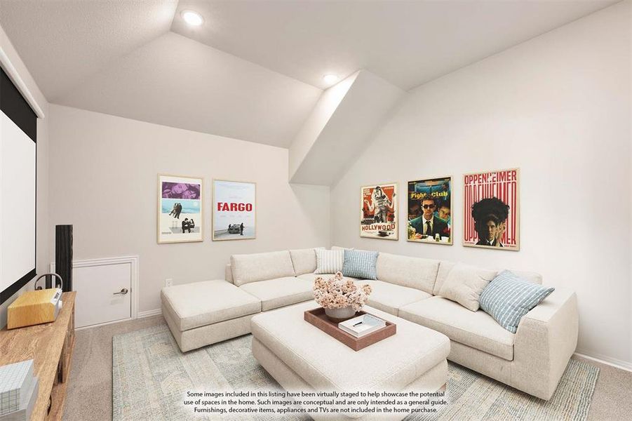 Furnished interior view inside a new home in Creekview Meadows, Pilot Point (Image 12).