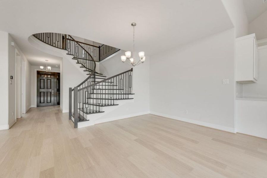 Spacious, unfurnished interior of a new home in Trails at Cottonwood Creek, Rowlett (Image 23). Spacious, unfurnished interior of a new home in Trails at Cottonwood Creek, Rowlett (Image 23).