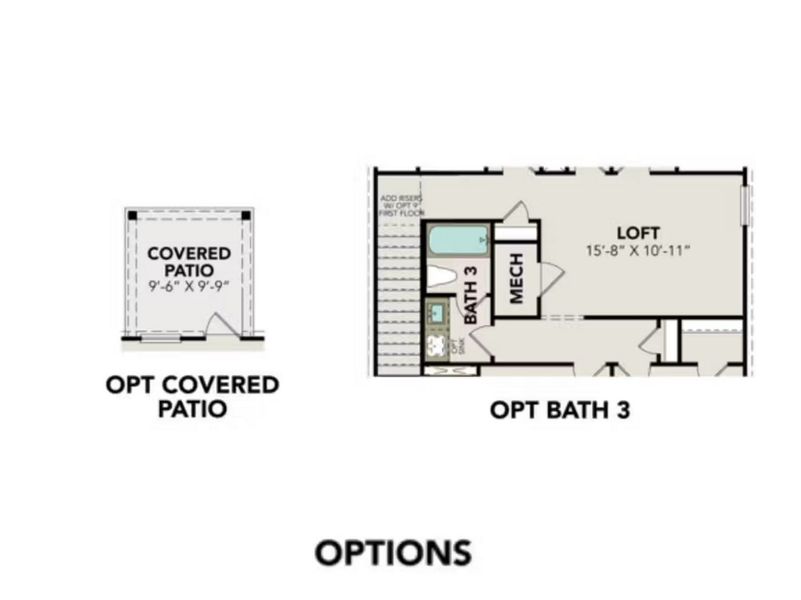 2D floor plan layout of this home in Agave, San Antonio, TX (Image 4).