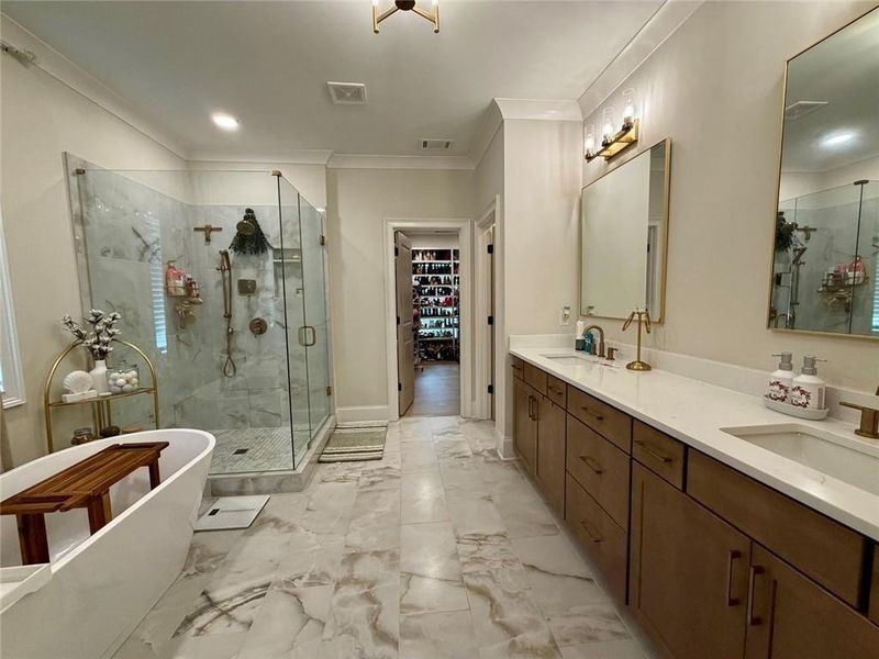 Furnished interior view inside a new home in , Marietta (Image 9).