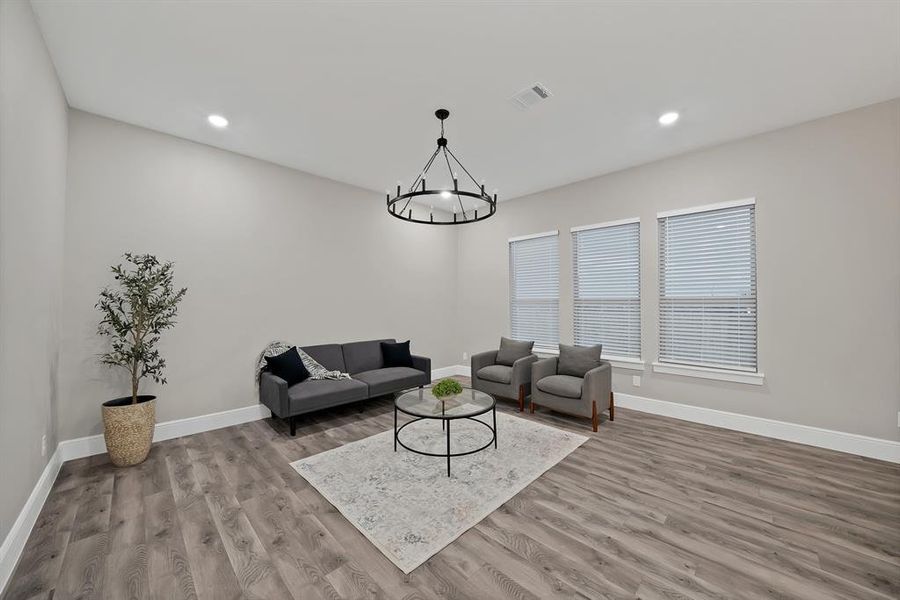 Furnished interior view inside a new home in , Fort Worth (Image 10).
