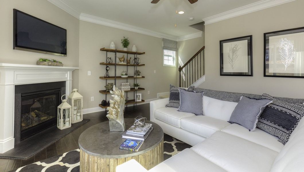 Representative furnished interior of a home built from the Verwood by D.R. Horton in Chumley Estates, Reidville (Image 23).