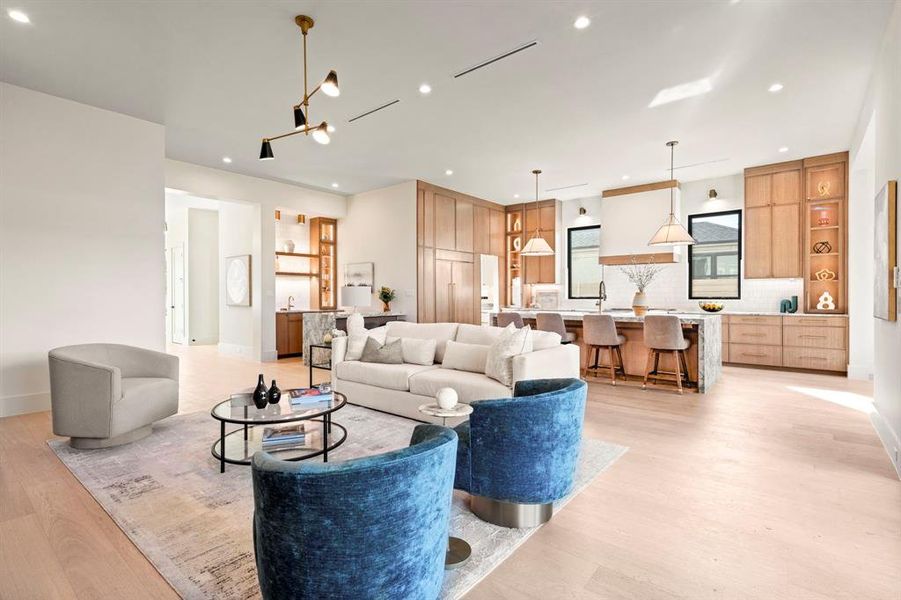 Furnished interior view inside a new home in , Dallas (Image 8).