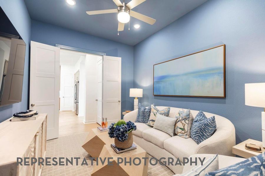 Furnished interior view inside a new home in Midline, Webster (Image 38). Furnished interior view inside a new home in Midline, Webster (Image 38).