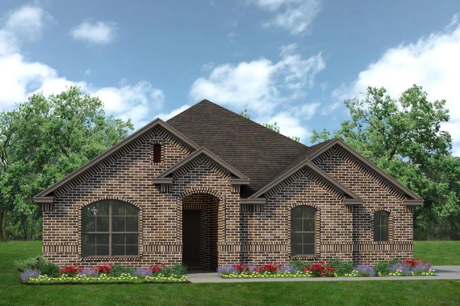 Elevation A with Outswing | Concept 2186 at Chisholm Hills in Cleburne, TX by Landsea Homes