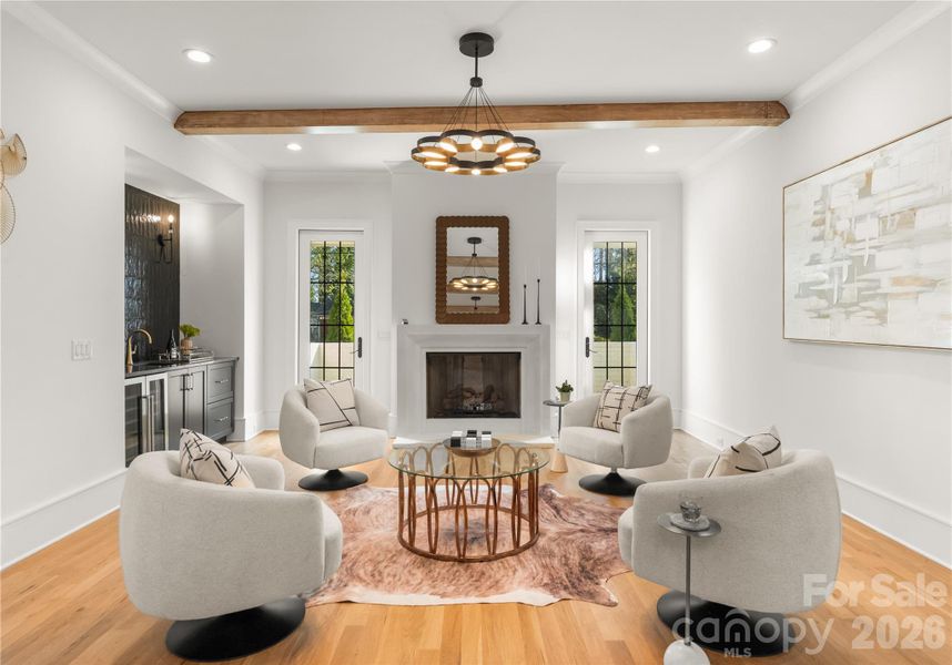 Furnished interior view inside a new home in , Charlotte (Image 13).