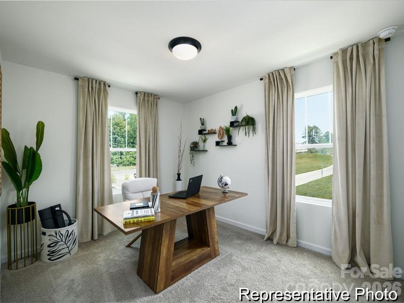 Furnished interior view inside a new home in , Charlotte (Image 11).