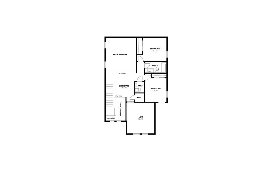 2D floor plan layout of this home in Bloom, Fort Collins, CO (Image 5).