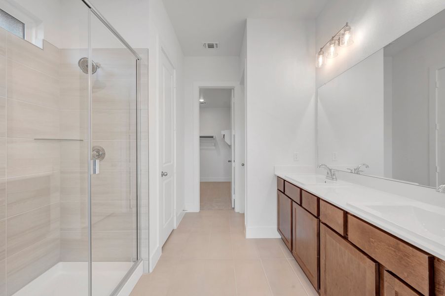 Furnished interior view inside a new home in The Meadows, Denton (Image 9).