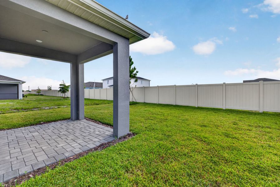 Exterior details and patio area of a home in Crosswind Ranch, Parrish (Image 2). Exterior details and patio area of a home in Crosswind Ranch, Parrish (Image 2).