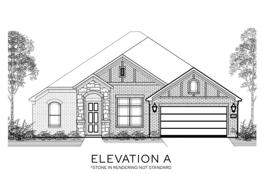 Representative rendering of the exterior for the The Lakeview by Lillian Custom Homes (Image 3).