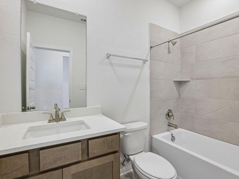 Photo is not of the actual home, but is an inspirational photo of builder’s model home and may depict options, furnishings, and/or decorator features that are not included