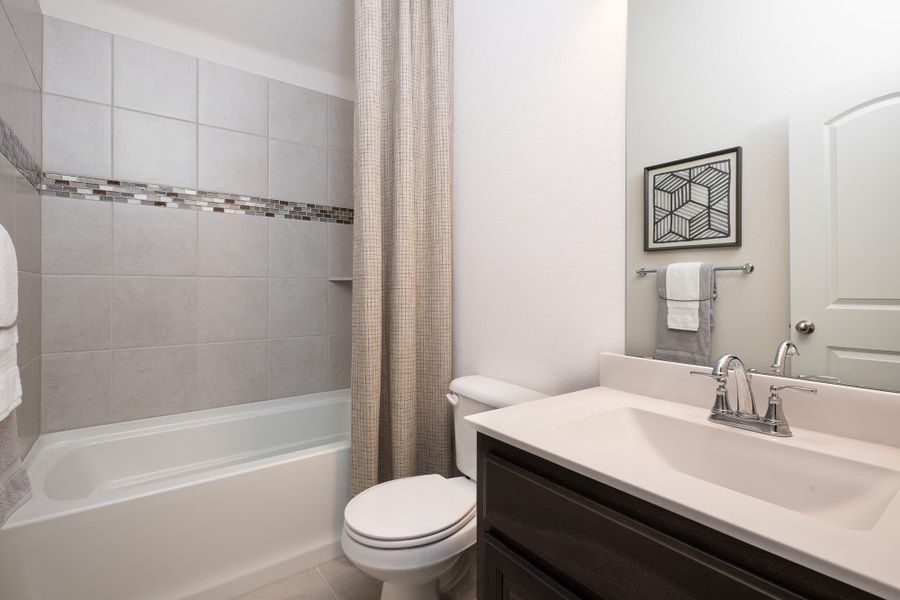 Bathroom 2 | Concept 1912 at Chisholm Hills in Cleburne, TX by Landsea Homes