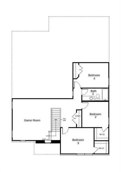 This plan features 4 bedrooms, 2 bath, 1 half bath, attached 2 car garage with over 2,500 square foot of living space.