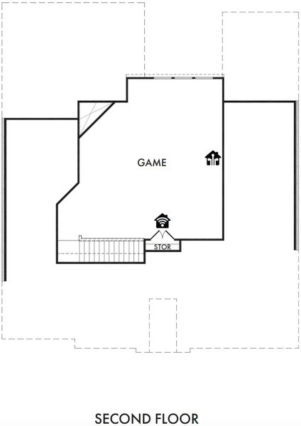 2D floor plan layout for the Hadleigh by Impression Homes in Mountain Valley Lake, Burleson, TX (Image 4). 2D floor plan layout for the Hadleigh by Impression Homes in Mountain Valley Lake, Burleson, TX (Image 4).