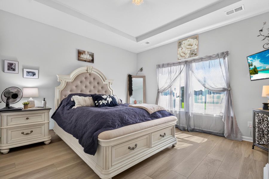 Furnished interior view inside a new home in Horizons at Summers Corner | 55+, Summerville (Image 37).