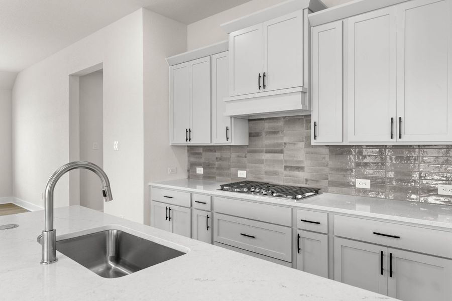 Representative furnished interior of a home built from the Hazel by Tri Pointe Homes in Treeline, Justin (Image 7).