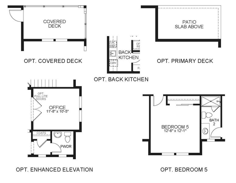 2D floor plan layout for the 6230 by Scott Felder Homes in Westerly, Erie, CO (Image 10).