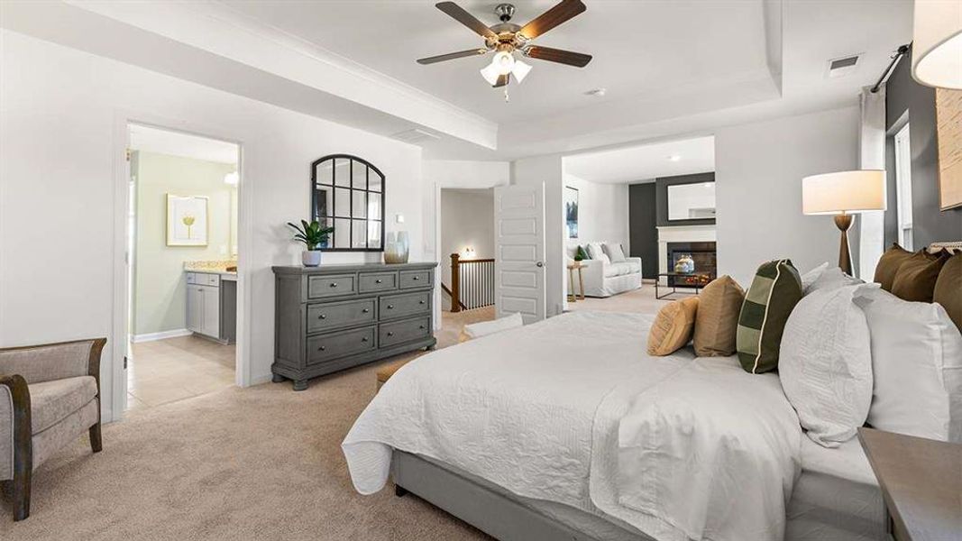 Furnished interior view inside a new home in Heritage Pointe, Senoia (Image 7).