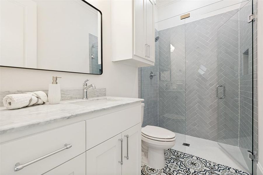 Furnished interior view inside a new home in , Dallas (Image 14).