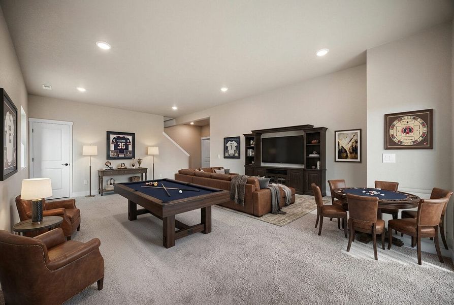 Furnished interior view inside a new home in Trails at Aspen Ridge-3, Colorado Springs (Image 10).