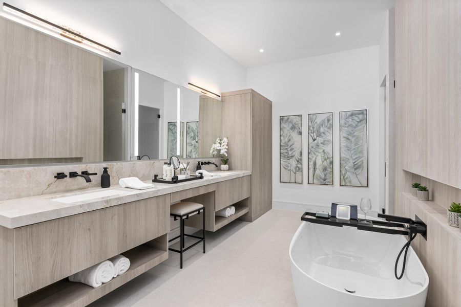 Furnished interior view inside a new home in , Delray Beach (Image 39).