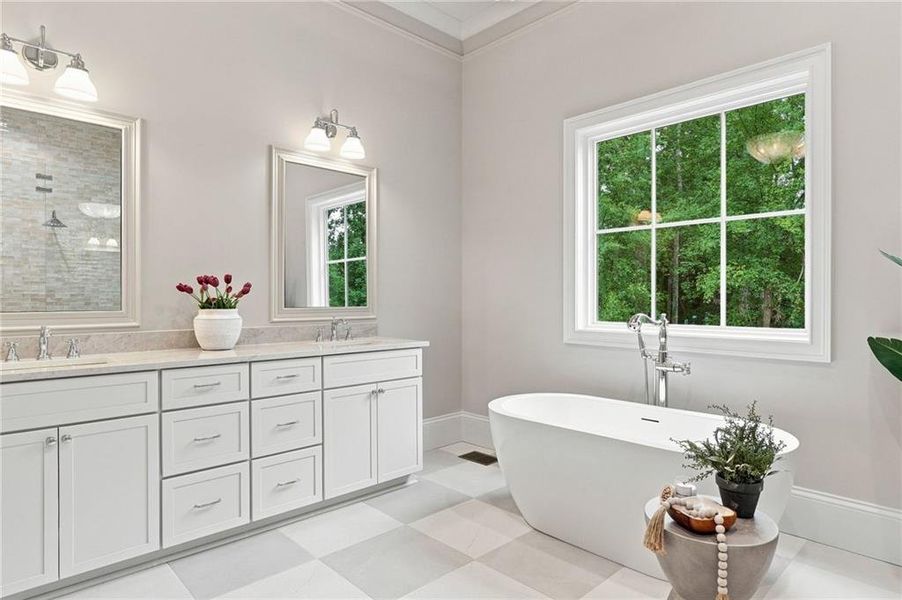 Furnished interior view inside a new home in , Marietta (Image 18). Furnished interior view inside a new home in , Marietta (Image 18).