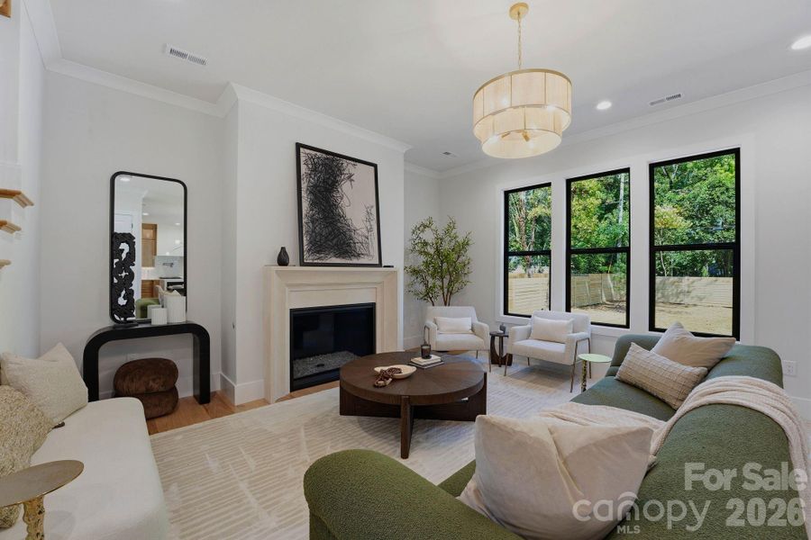 Furnished interior view inside a new home in , Charlotte (Image 7).