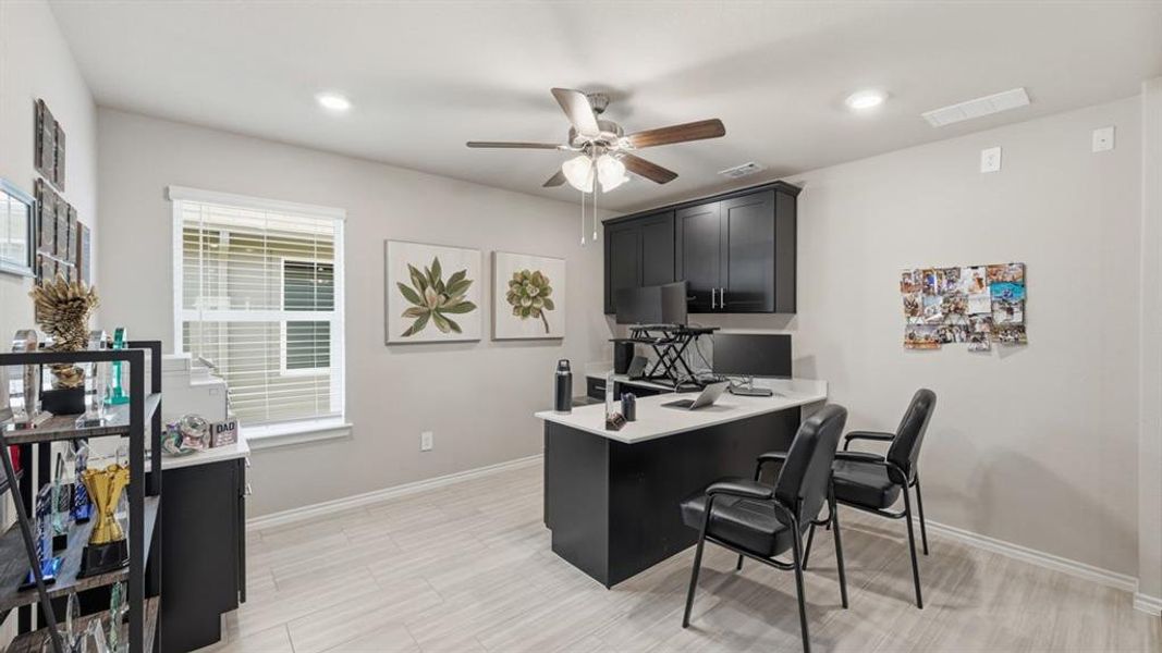 Furnished interior view inside a new home in Lonestar at Liberty Trails, Fort Worth (Image 24).