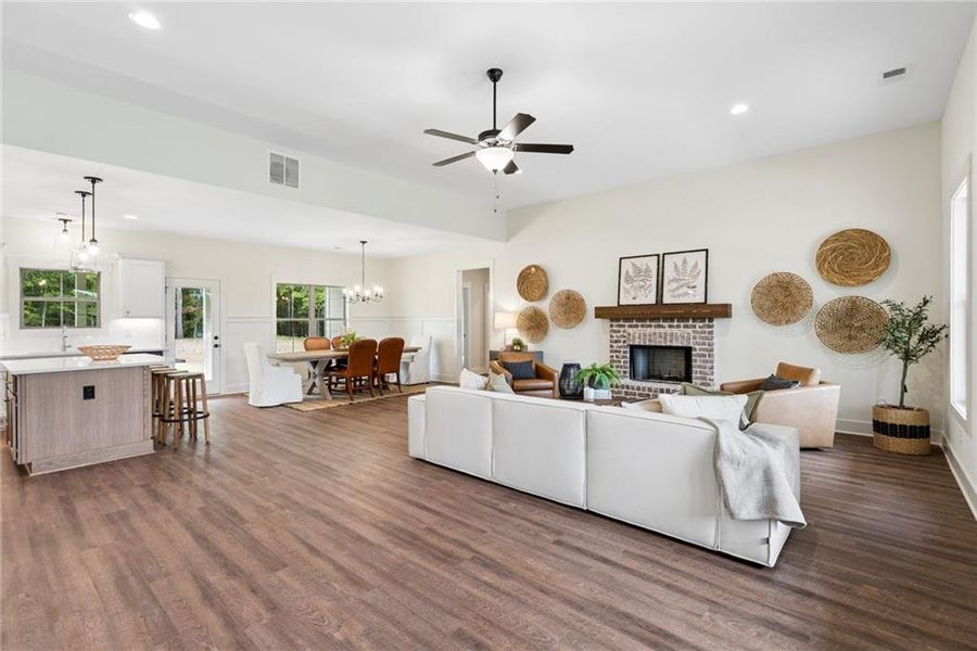 Furnished interior view inside a new home in , Social Circle (Image 6).