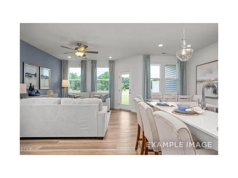 Furnished interior view inside a new home in Springvale, Fuquay Varina (Image 3). Furnished interior view inside a new home in Springvale, Fuquay Varina (Image 3).