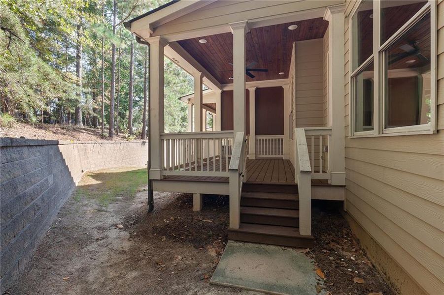 Exterior details and patio area of a home in , Canton (Image 2).