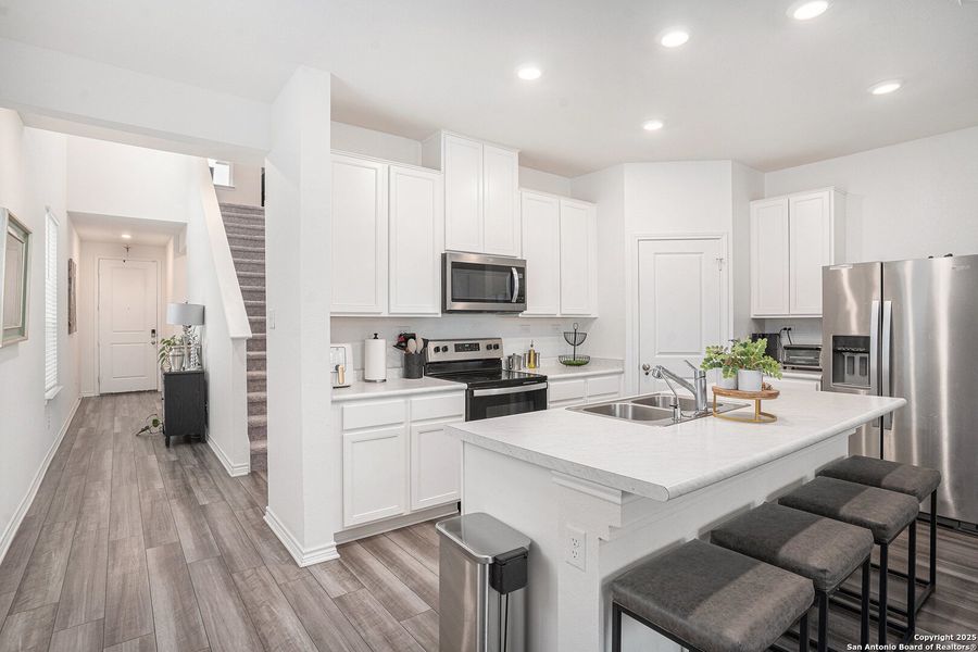 Furnished interior view inside a new home in Medina Crossing, Von Ormy (Image 11).