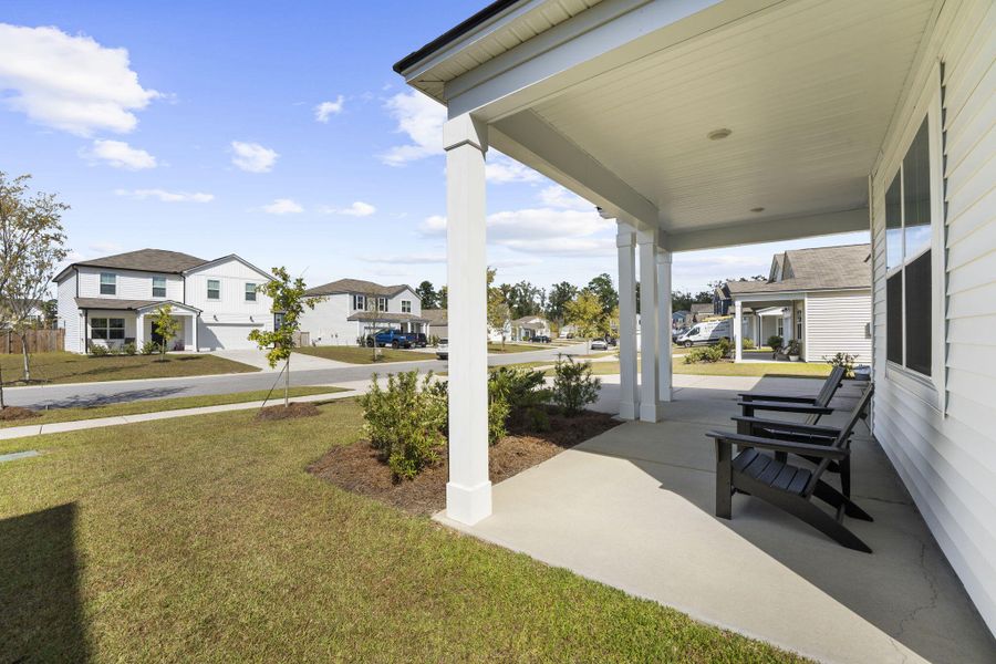 Exterior details and patio area of a home in Nexton, Summerville (Image 2). Exterior details and patio area of a home in Nexton, Summerville (Image 2).