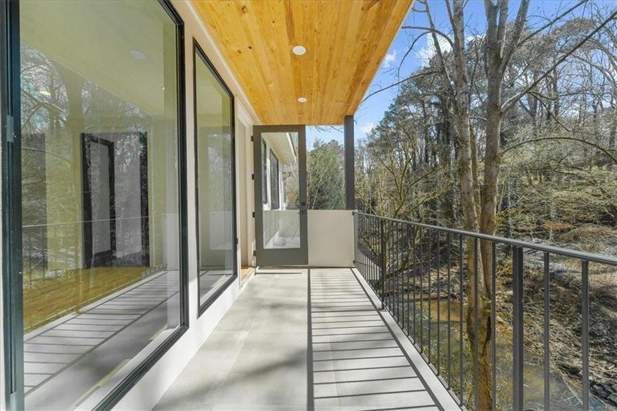 Exterior details and patio area of a home in , Atlanta (Image 33).