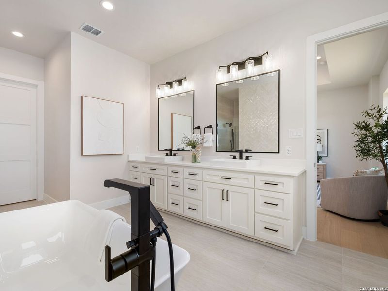 Furnished interior view inside a new home in , San Antonio (Image 34).