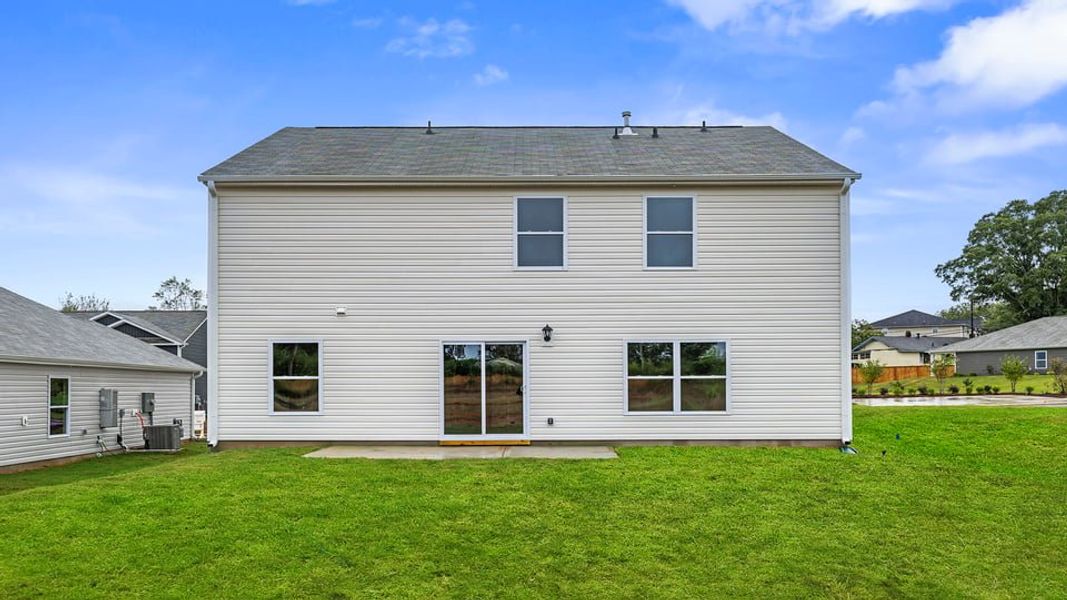 Exterior details and patio area of a home in Bentley Park, Greenwood (Image 3). Exterior details and patio area of a home in Bentley Park, Greenwood (Image 3).