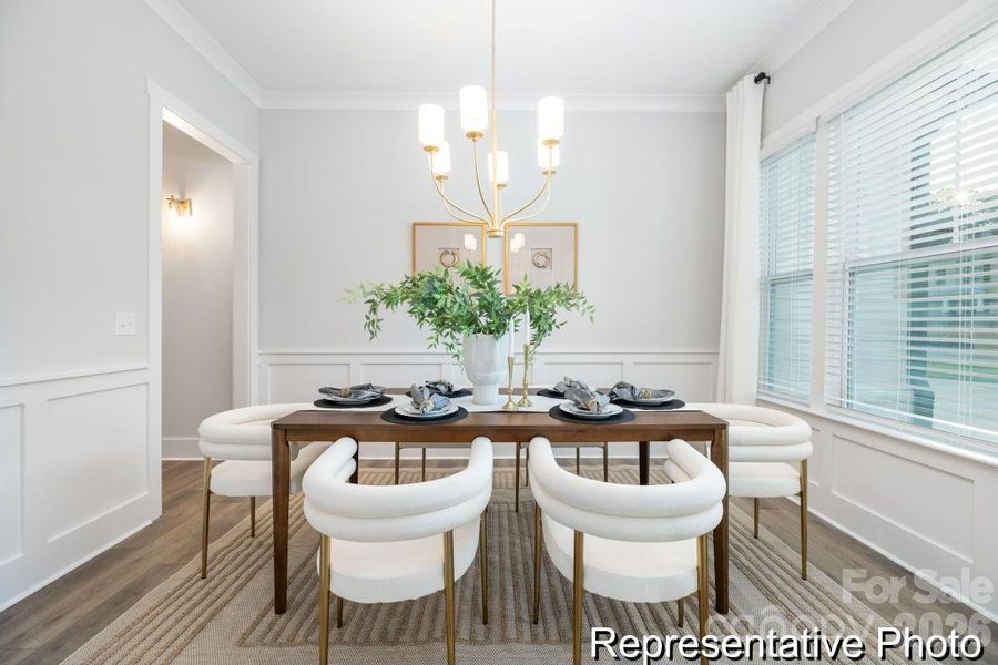Furnished interior view inside a new home in , Statesville (Image 8).