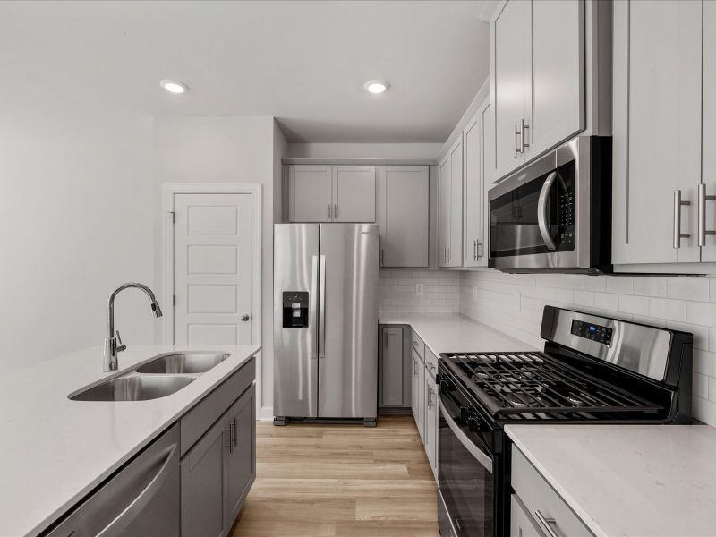 Furnished interior view inside a new home in Avalon Townes, Lyman (Image 6).