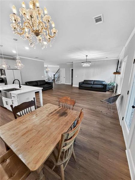 Furnished interior view inside a new home in , Gillsville (Image 18).
