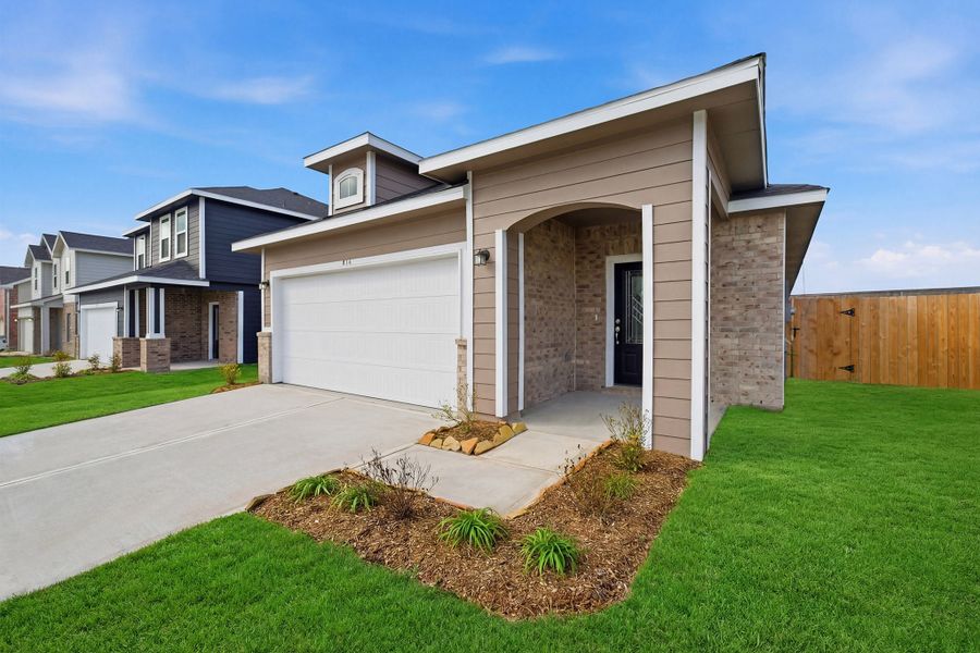 Exterior details and patio area of a home in The Reserve at Huntsville, Huntsville (Image 3).
