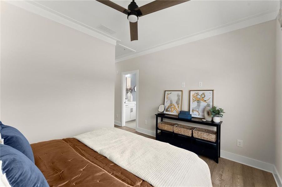 Furnished interior view inside a new home in Hillgrove Preserve, Powder Springs (Image 38).
