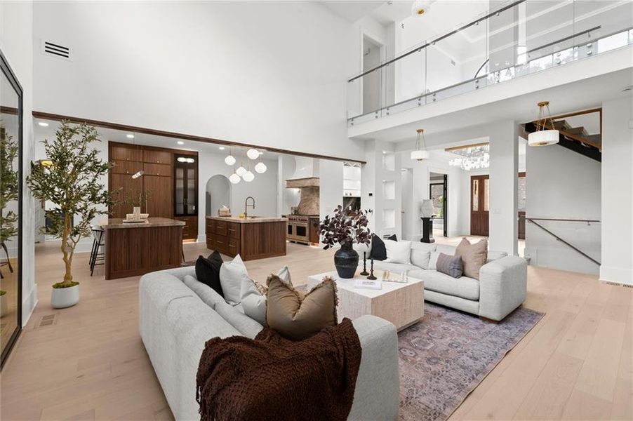 Furnished interior view inside a new home in , Alpharetta (Image 50).