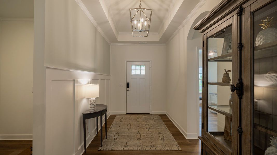 Furnished interior view inside a new home in The Villas at Pinewood, Asheboro (Image 6). Furnished interior view inside a new home in The Villas at Pinewood, Asheboro (Image 6).