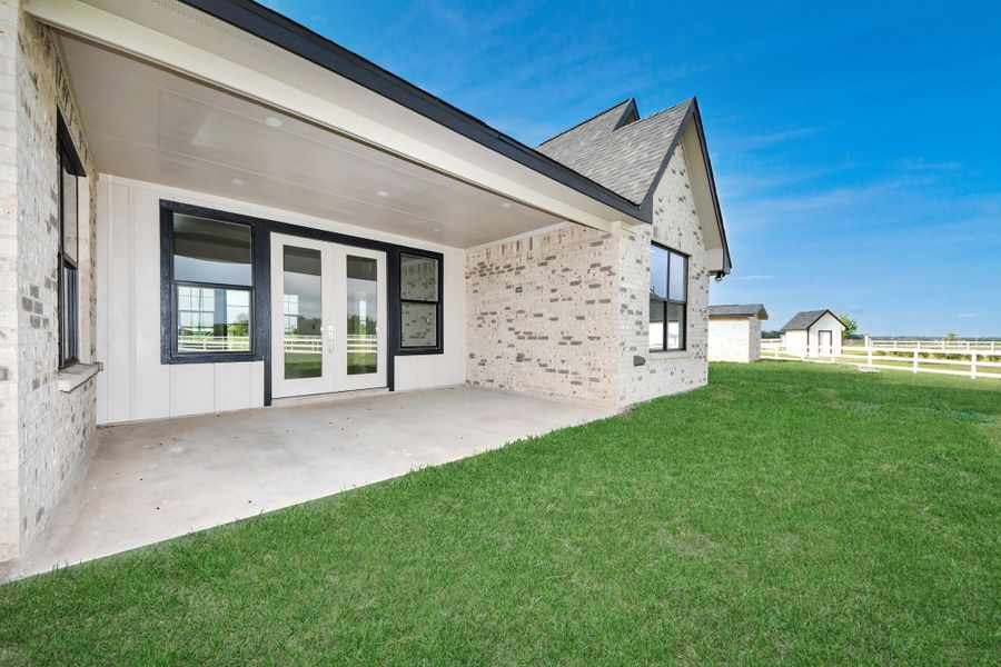 Exterior details and patio area of a home in , Sealy (Image 3). Exterior details and patio area of a home in , Sealy (Image 3).