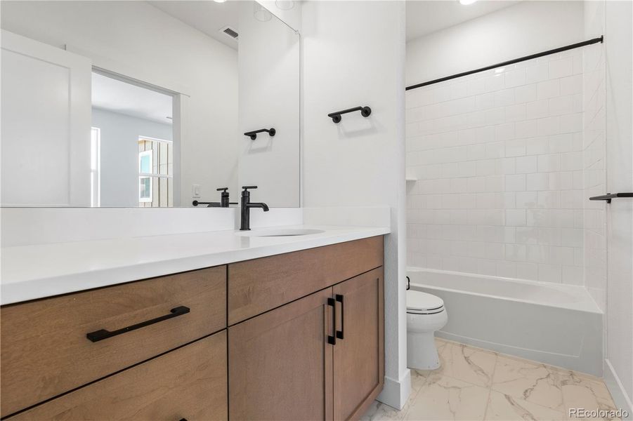 Furnished interior view inside a new home in Dillon Pointe - Journey, Westminster (Image 13).