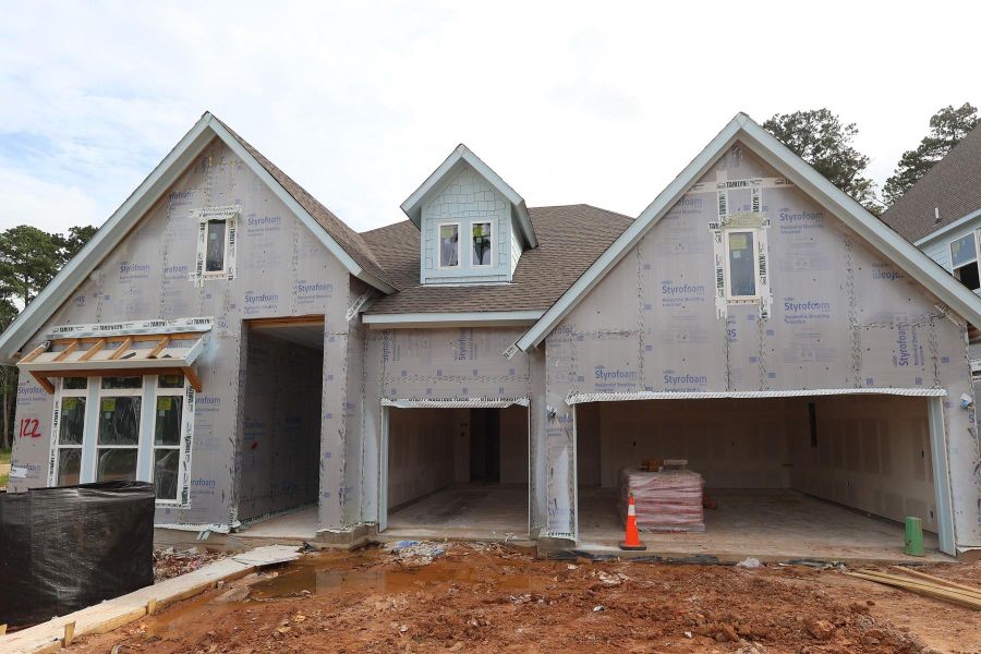 In-progress construction of a new home in The Woodlands Hills - Summit Collection, Willis, TX (Image 13). In-progress construction of a new home in The Woodlands Hills - Summit Collection, Willis, TX (Image 13).