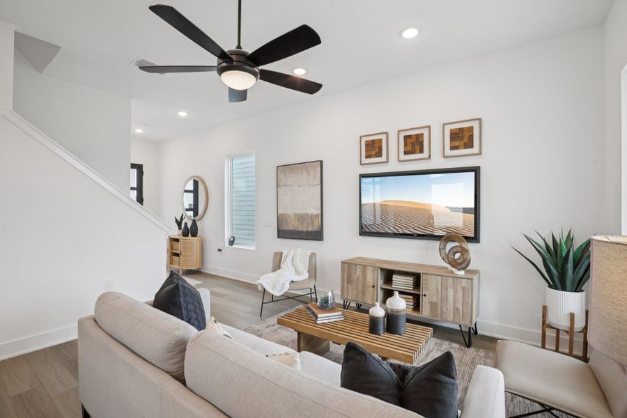 Furnished interior view inside a new home in Novel, Austin (Image 34).