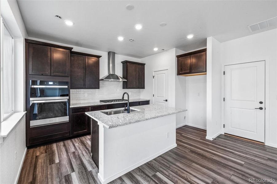 Furnished interior view inside a new home in Harvest Crossing, Aurora (Image 7). Furnished interior view inside a new home in Harvest Crossing, Aurora (Image 7).