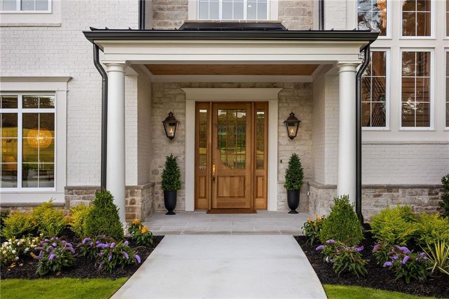 Exterior details and patio area of a home in , Canton (Image 51).